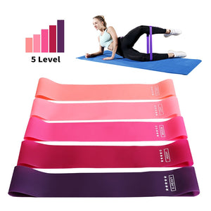 KIT Faixas Elásticas Fitness + Treinamento Levanta Bumbum